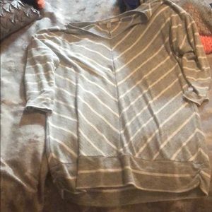 41 Hawthorne striped 3/4 sleeve top